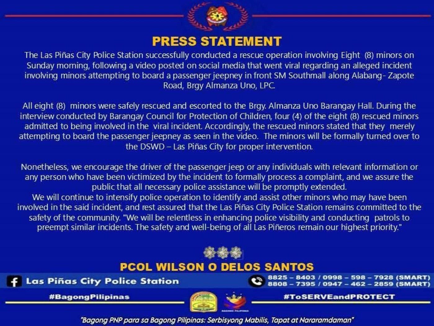 Jeep robbery in Las Piñas — A growing concern among minors?